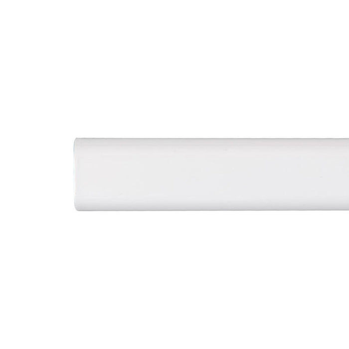 Barra Armario Ovalada Metal Blanco 200cm Cintacor - Storplanet