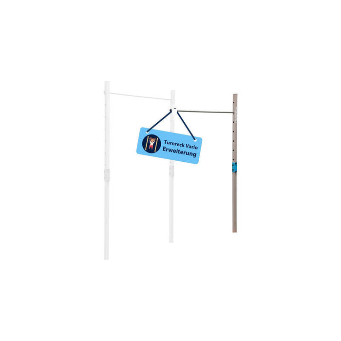 Barra De Gimnasia Hudora Barra Doble Extensible Vario, Equipamiento De Fitness Azul/Beige 64006
