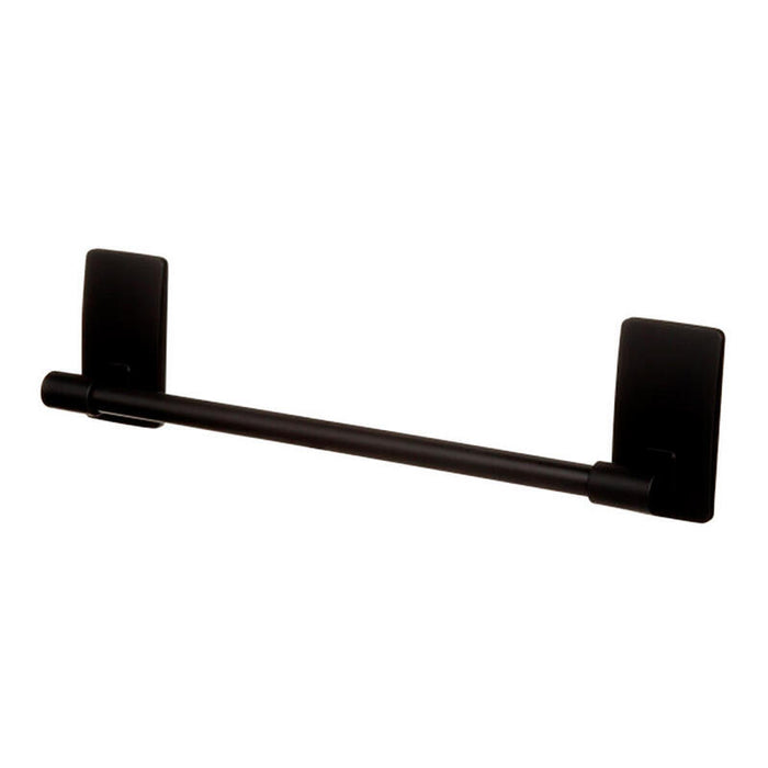 Barra Toallero, Negro Mate, 299 X 77 X 47 Mm, 1 Ud + 4 Tiras, Máx 1,3 Kg