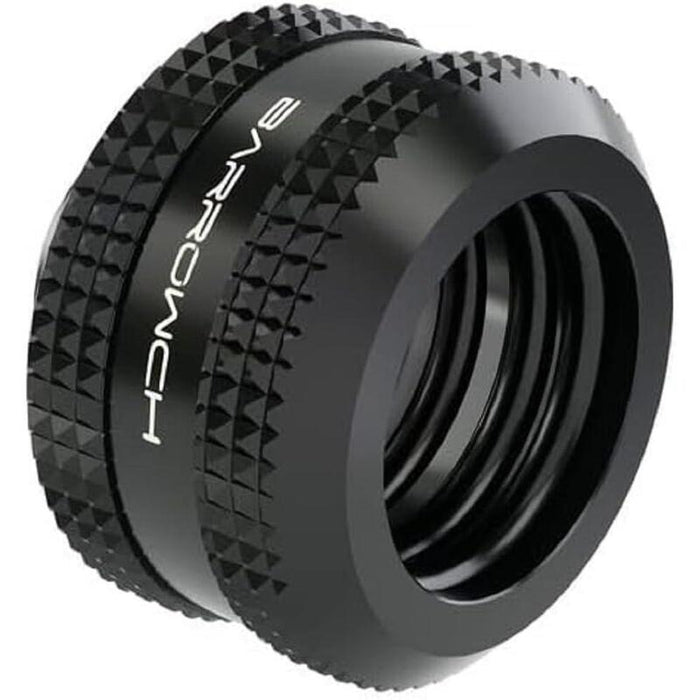 Barrow Hardtube Fitting 16mm, G1 4-Pulgadas Conexión - Negro