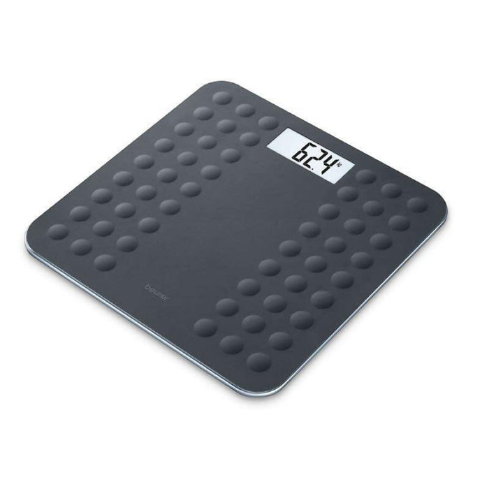 Báscula De Baño Beurer Gs-300 Black Vidrio De Seguridad Con Superficie Antideslizante Pantalla Lcd Hasta 180kg Precisión 100g