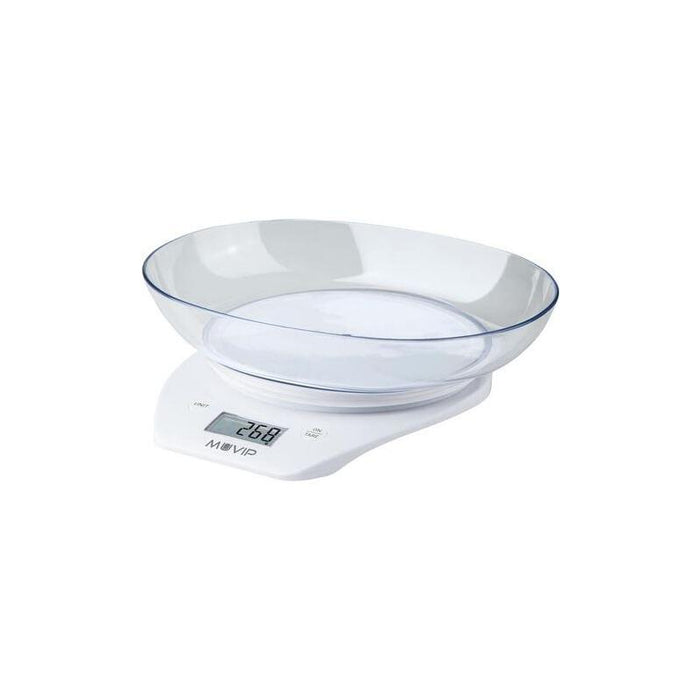 Báscula De Cocina Muvip Digital Con Bol - Bol Transparente De 1.5l - Sensor De Alta Precision - Peso Max. 5kg