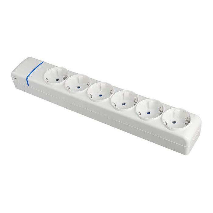 Base Múltiple De 6 Tomas 2p+T, 16a 250v. 8006p Solera