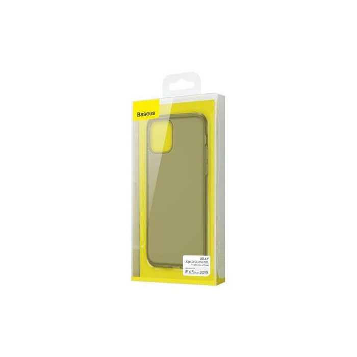 Baseus Iphone 11 Pro Max Case Jelly Liquid Silica Gel Protective Transparent Black (Wiapiph65s-Gd01)