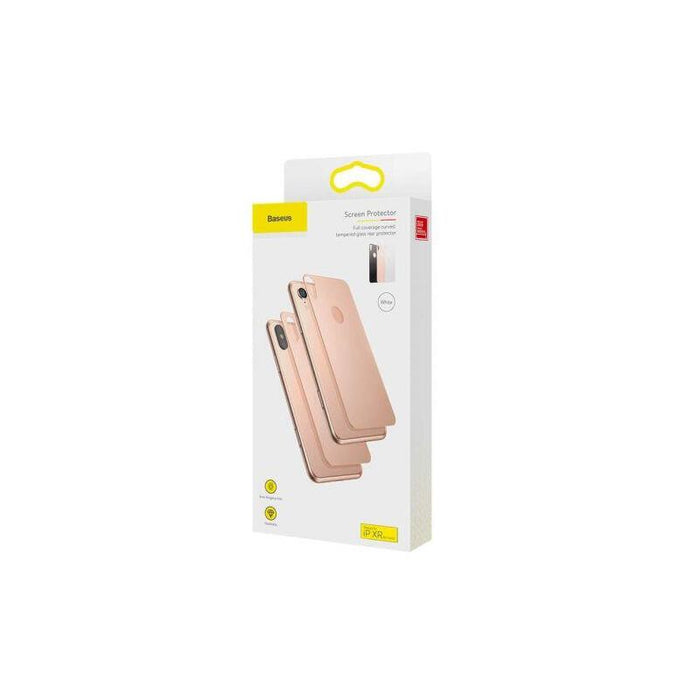 Baseus Iphone Xr 0.3 Mm Full Coverage Curved T-Glass Rear Protector Gold (Sgapiph61-Bm0v)