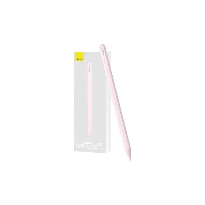Baseus Tablet Tool Active Stylus Pen Smooth Wtiting 2 Wireless Charging With Led Indicator + Active Replaceable Tip For Ipad, Pink (Sxbc060104)