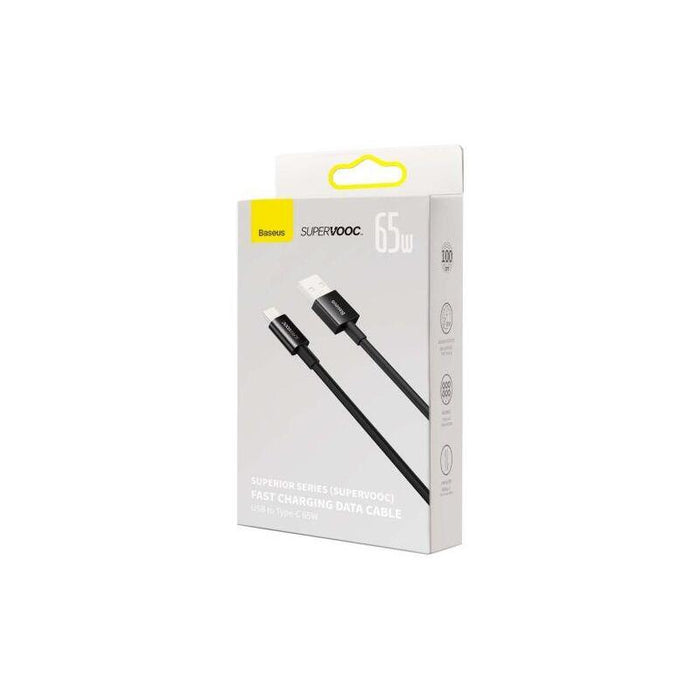 Baseus Type-C Superior Series Supervooc, 65w, 1m, Black (Cays000901)
