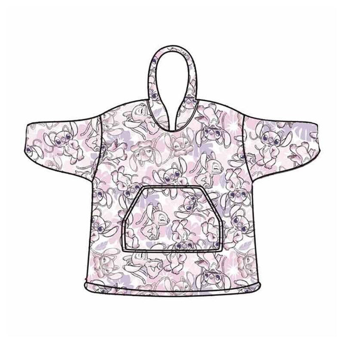 Bata Sudadera Oversize Angel Stitch Disney Infantil