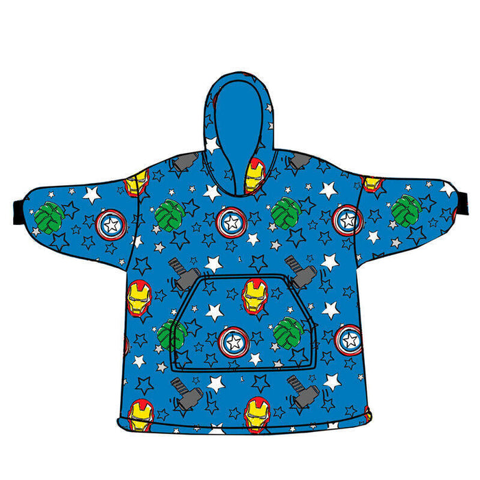 Bata Sudadera Oversize Los Vengadores Avengers Marvel Coral Infantil