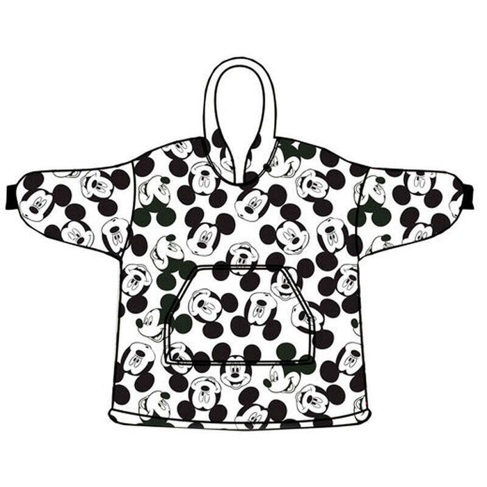 Bata Sudadera Oversize Mickey Disney Coral Adulto