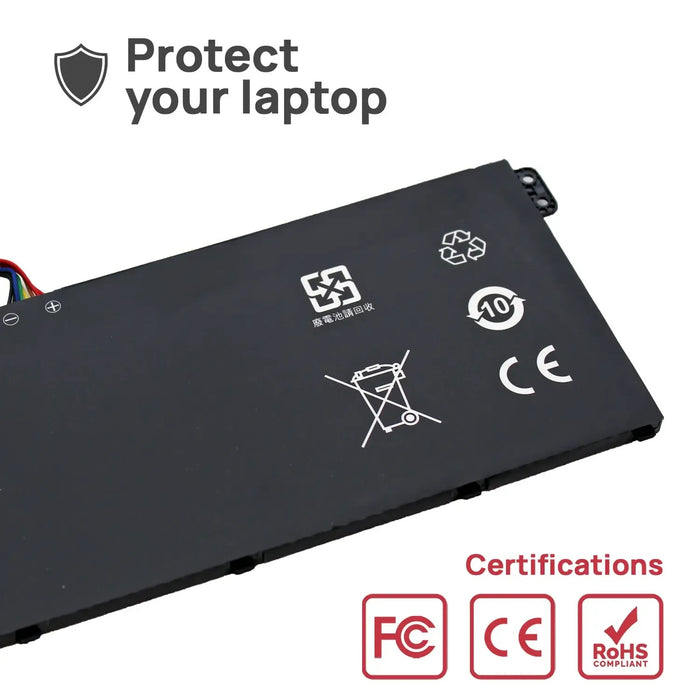 Batería Para Portátil Acer Chromebook Cb314-1H Cb314-1Ht Cb314-2Ht 11.4V