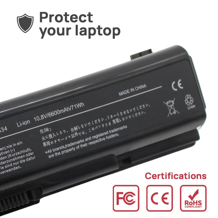 Batería De Alta Capacidad Para Portátil Toshiba Satellite L500 L300 L500D L505 L505D A200 A205