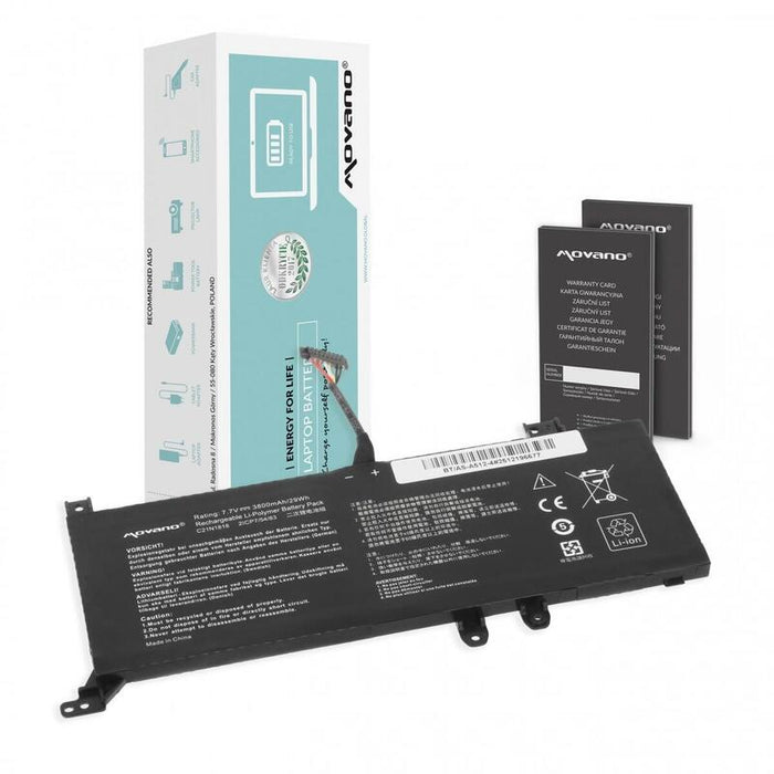 Bateria B21n1818-2 Do Asus X512fa X512uf X509fb X509fa X509fj X509 - 3800 Mah (29 Wh)