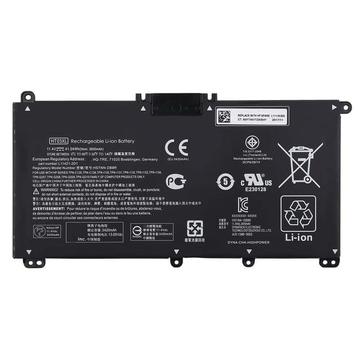 Bateria Compatible Para Portátil Hp 240 G7 245 G7 250 G7 255 G7 15-Cs 17-By Ht03xl 11.4v