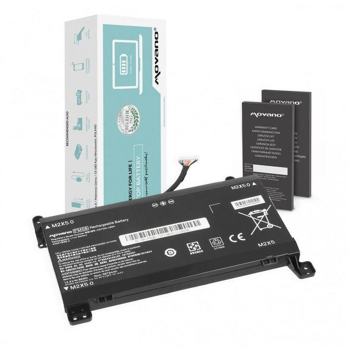 Batería Fm08 Tpn-Q195 Para Hp Omen 17-An 12 Pin - 5973 Mah (86 Wh)