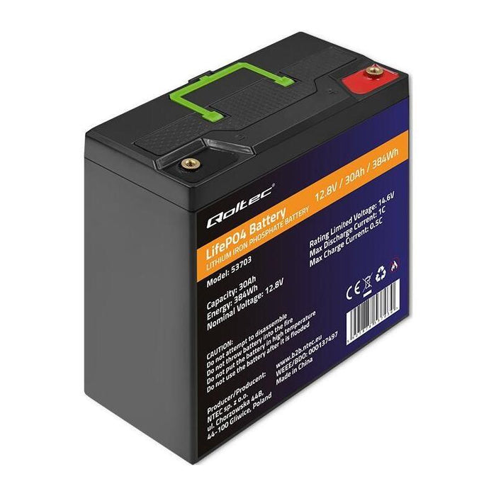 Batería Lifepo4 12.8v 30ah 384wh Bms