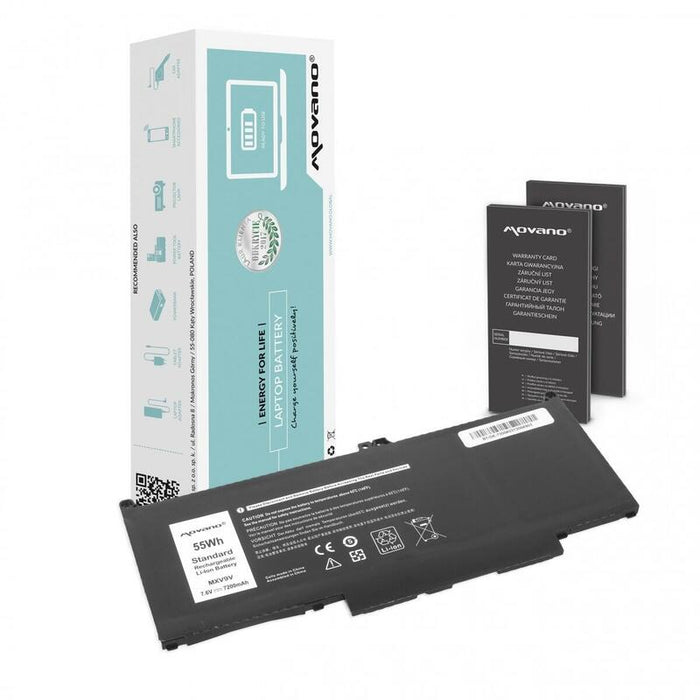Bateria Mxv9v Do Dell Latitude 5300 5310 7300 7400 - 7200 Mah (55 Wh)