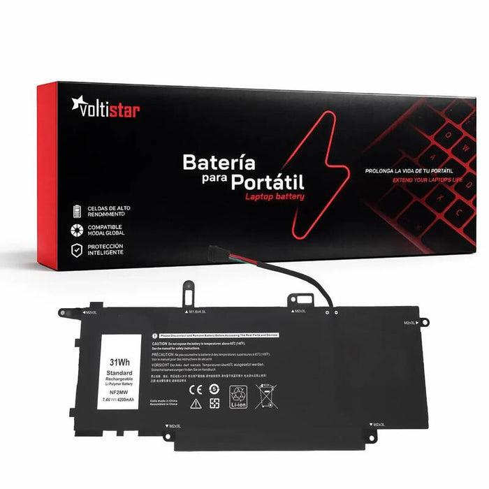 Batería Nf2mw Para Portátil Dell 7.4v 4200mah Inspiron 7400  Latitude 7400  Latitude 9410
