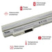 Batería Para Portátil Lg X110 X-110 Bty-S11 Bty-S12 Blanca