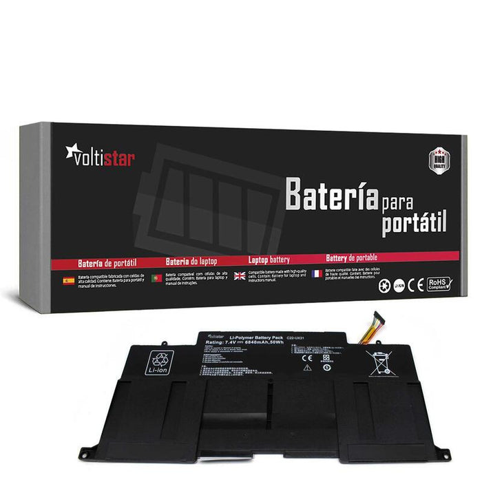 Batería Para Portátil Asus Zenbook Ux31, Ux31a, Ux31e (C22 Ux31)