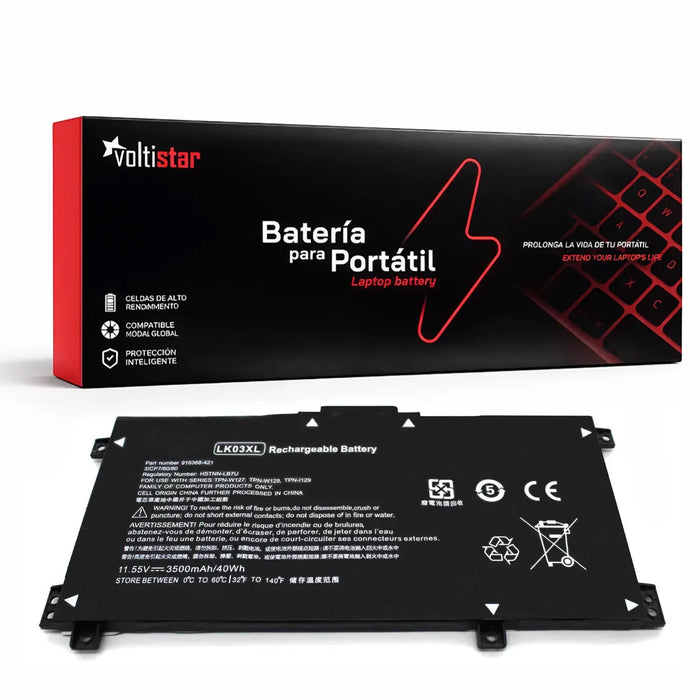Batería Para Portátil Hp Lk03Xl Lko3Xl Lk03048Xl Lk03055Xl 916368-421 916368-541