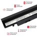 Batería Para Portátil Samsung N143 N145 N148 N150 N250 N250P N260 N260P Plus