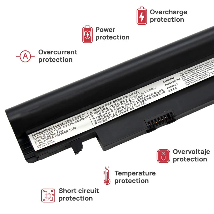 Batería Para Portátil Samsung Aa-Pb2Vc6B Aa-Pb2Vc6W Aa-Pl2Vc6W/E