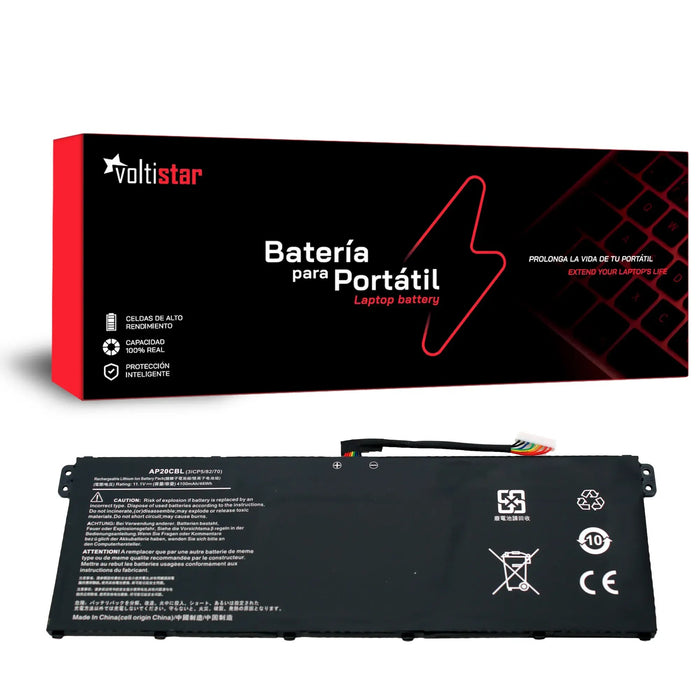 Batería Para Portátil Acer Chromebook Plus 514 Cb514-3H-R88J Ap20Cbl