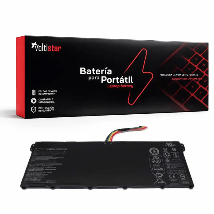 Batería Para Portátil Acer Extensa 2540-33N4 2540-39D1 2540-50Ny 2540-519N 2540-580K 2540-58Vf Series 7.4V 4800Mah