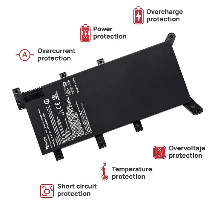 Batería Para Portátil Asus C21N1347 2Icp4/63/134 7.6V 38Wh