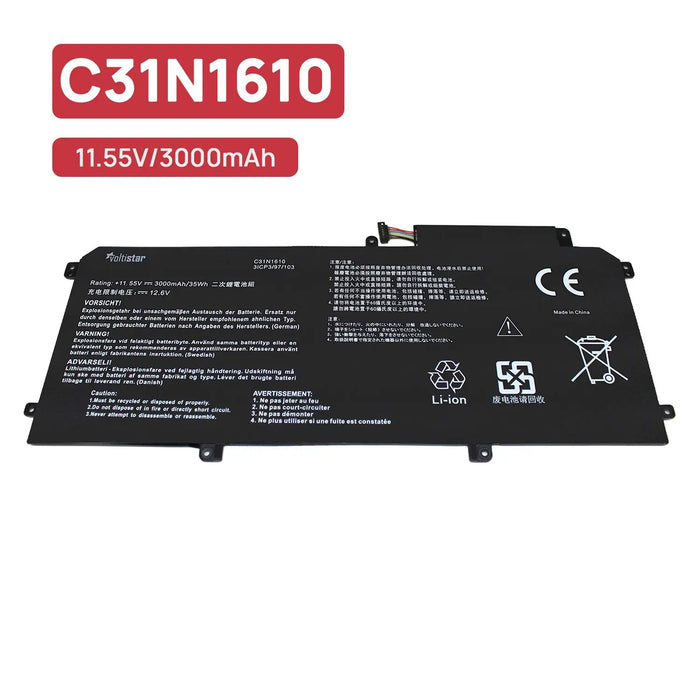 Batería Para Portátil Asus U3000C Ux330Ca C31N1610 11.55V