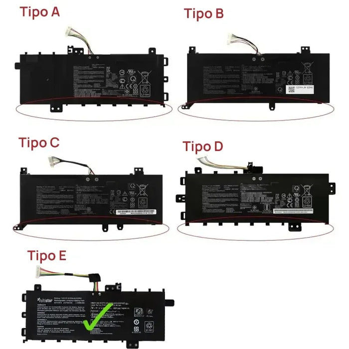 Batería Para Portátil Asus Vivobook F412Da F412Fa F412Ua B21N1818 7.6V