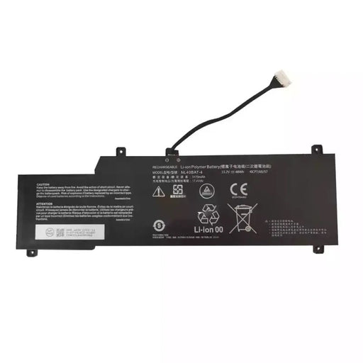 Batería Para Portátil Clevo Nl55Au Nl50Gu Nl50G1 Nl50Ru Nl40Pu2 Nl40Gu Nl40Bat-4 15.2V 3175Mah 49Wh