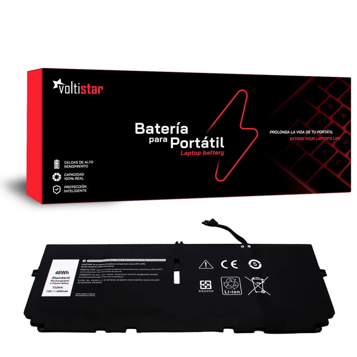 Batería Para Portátil Dell Xps 722Kk -37-2S2P