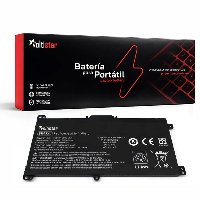 Batería Para Portátil Hp Pavilion X360 14-Ba Series Bk03Xl Hstnn-Lb7S 916811-855