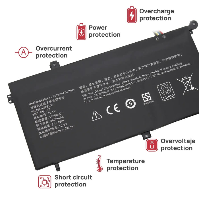 Batería Para Portátil Huawei Matebook D Pl-W09 Pl-W19 Pl-W29 Mrc-W00 Mrc-W60