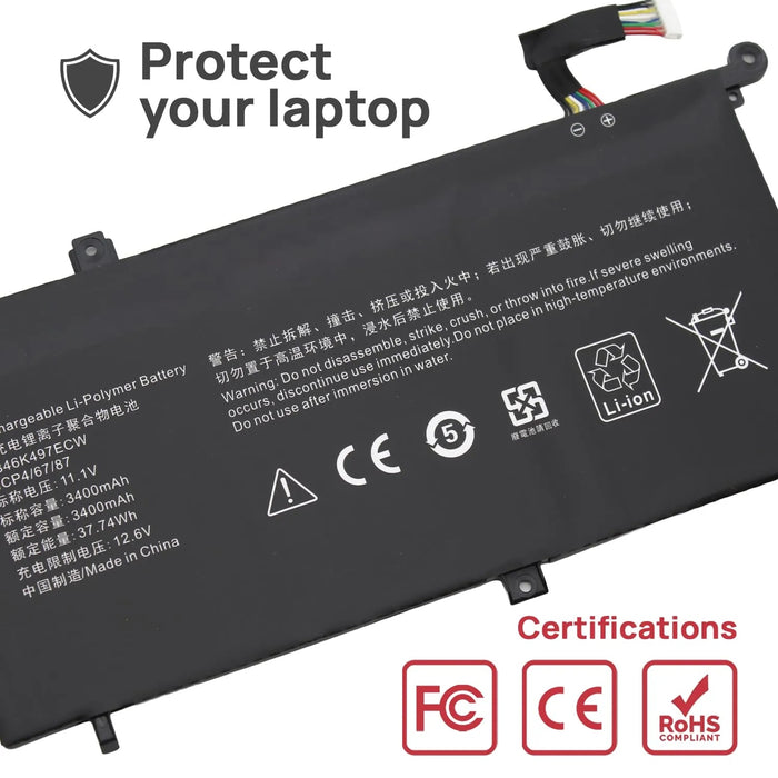 Batería Para Portátil Huawei Matebook D Pl-W09 Pl-W19 Pl-W29 Mrc-W00 Mrc-W60
