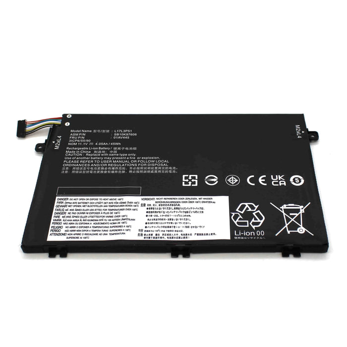 Batería Para Portátil Lenovo Thinkpad E480 E490 E580 E590 L17C3P51 L17L3P51