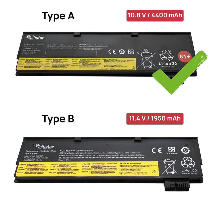 Batería Para Portátil Lenovo Thinkpad T470 T480 T570 T580 01Av425 01Av426 3Inr19/65-2