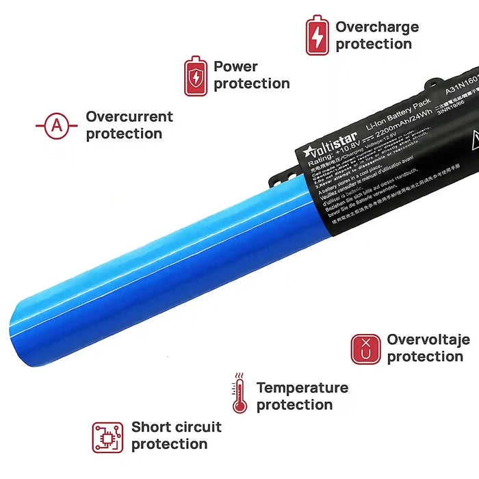 Batería Para Portátil Asus R541Ua X541Sa X541Ua X541Sc X541Uv