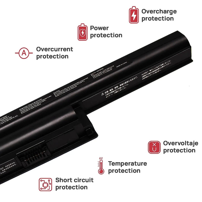 Batería Para Portátil Sony Vaio Sve15 Sve17 Vpc-Ej15Fg Vpc-Ej16Fx Vpc-Ej25Fg Vpc-Ek25Eh Vpc-Ek25En Series 11.1V 4400Mah