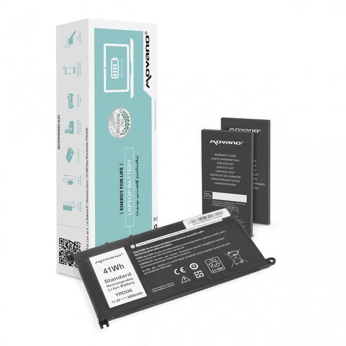 Bateria Yrdd6 Do Dell Inspiron 14 5481 5590 - 3600 Mah (41 Wh)