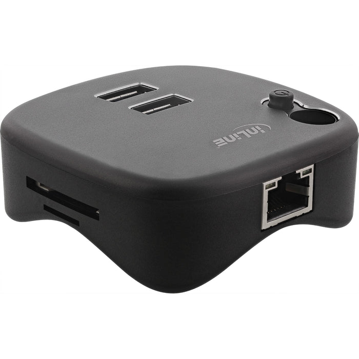 EAN 4043718271078 - InLine 35392 hub de interfaz USB 3.2 Gen 1 (3.1 Gen 1) Type-A 5000 Mbit/s Negro imagen 1