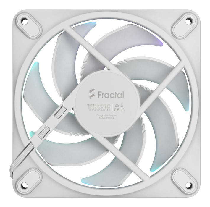 EAN 7340172708896 - Fractal Design Momentum 12 RGB Carcasa del ordenador Ventilador 12 cm Blanco 1 pieza(s) imagen 5