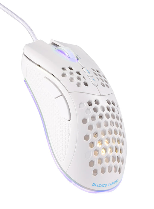 EAN 7333048057921 - Deltaco Gaming GAM-108-W ratón Juego mano derecha USB tipo A Óptico 6400 DPI imagen 5