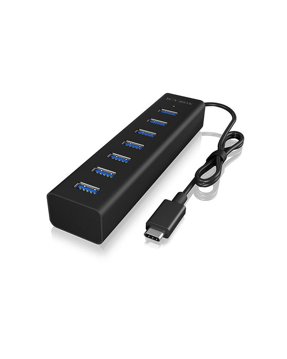 EAN 4250078165897 - ICY BOX IB-HUB1700-C3 USB 3.2 Gen 1 (3.1 Gen 1) Type-C 5000 Mbit/s Negro imagen 2
