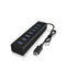 EAN 4250078165897 - ICY BOX IB-HUB1700-C3 USB 3.2 Gen 1 (3.1 Gen 1) Type-C 5000 Mbit/s Negro imagen 2