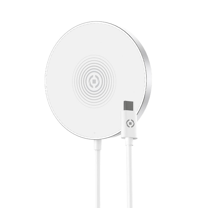 EAN 8021735189978 - Celly MAGCHARGE cargador de dispositivo móvil Smartphone Plata, Blanco USB Cargador inalámbrico Interior imagen 1