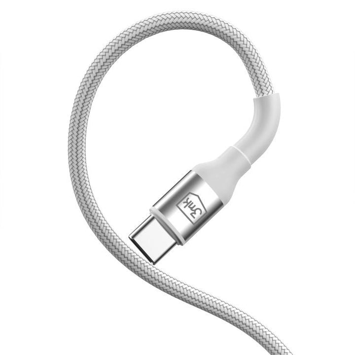 EAN 5903108680219 - 3MK 5903108680219 cable USB USB 2.0 1 m USB C 0,48 Gbit/s 60 W Negro, Plata imagen 8