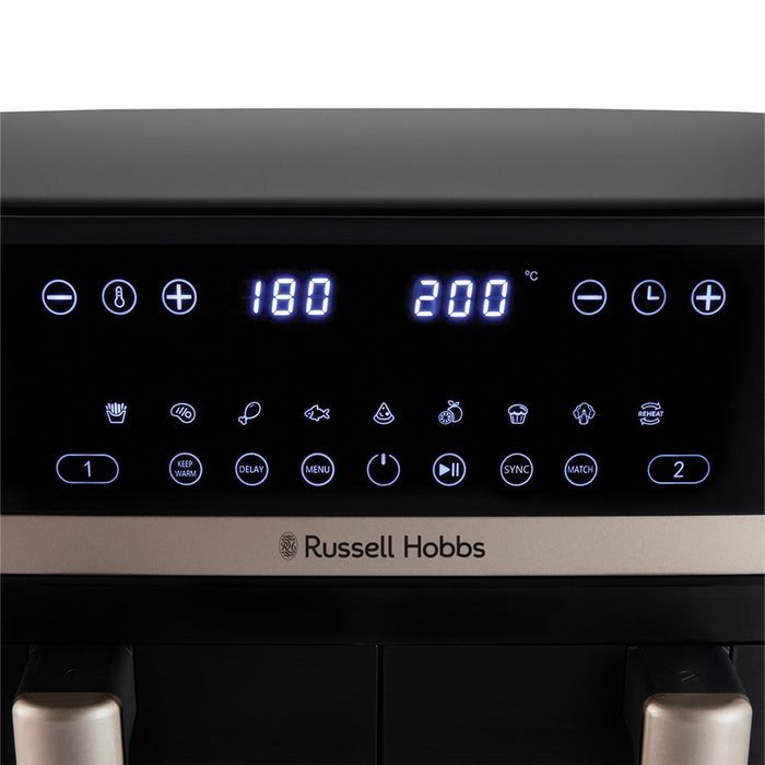 EAN 5038061168167 - Russell Hobbs SatisFry Dual Basket Heißluftfritteuse Doble 9 L Independiente 2800 W Freidora de aire cali imagen 2